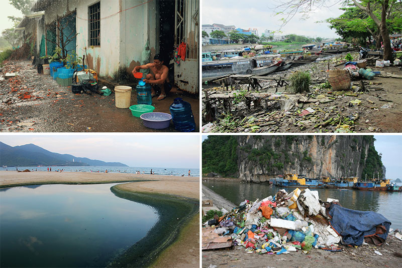 Giật mình sông hồ thành... vũng nước thải