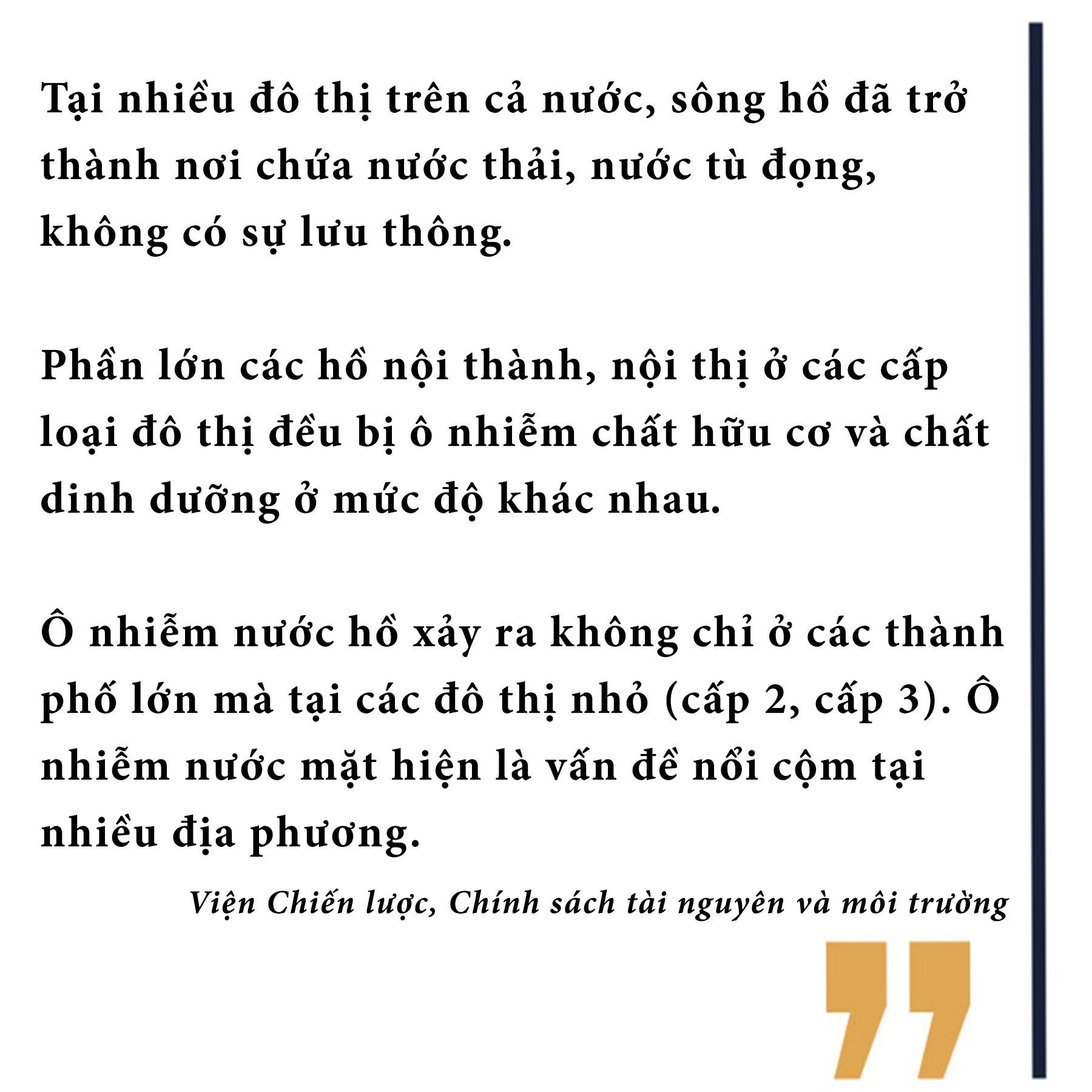 Giật mình sông hồ thành... vũng nước thải
