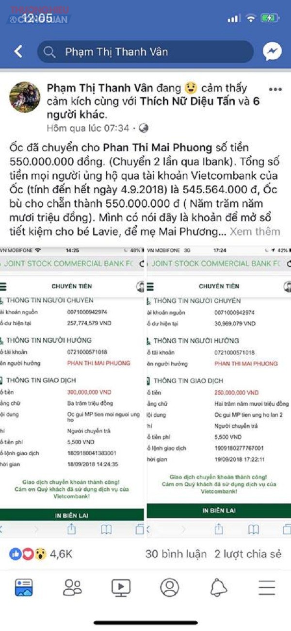 MC Ốc Thanh Vân mở sổ tiết kiệm 550 triệu cho con gái Mai Phương