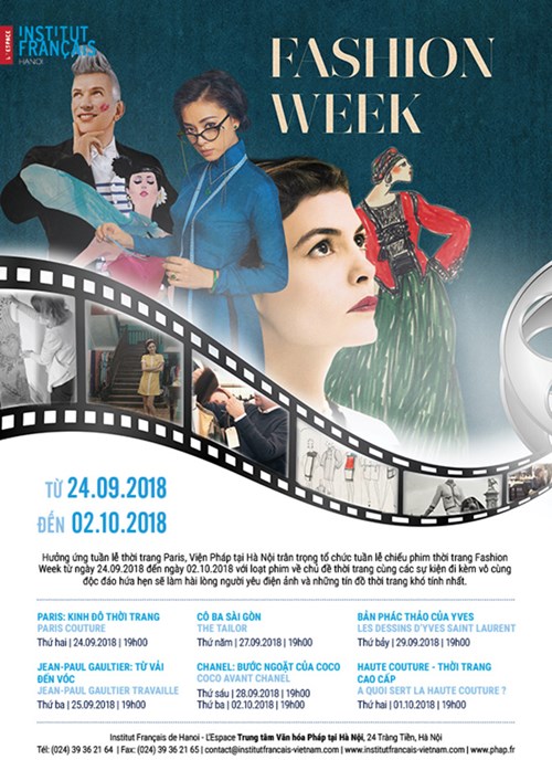 Tuần lễ phim thời trang diễn ra từ 24/9 đến 2/10