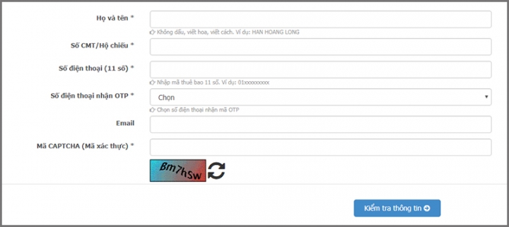 Cách chuyển số điện thoại liên kết với ngân hàng từ 11 số thành 10 số