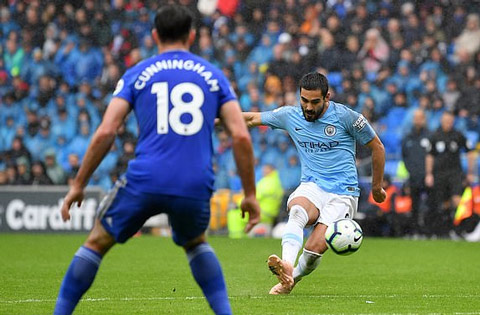 Man City trút giận lên Cardiff sau khởi đầu không như ý ở trời Âu