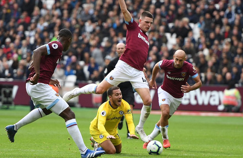 West Ham 0-0 Chelsea: The Blues đứt mạch toàn thắng