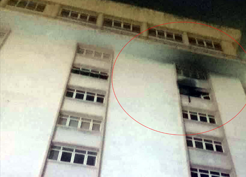 Cháy bên trong cao ốc Waseco Building, nhiều người hoảng loạn tháo chạy