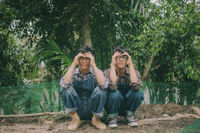 Cộng đồng mạng xuýt xoa về bộ ảnh cha con đẹp như tranh