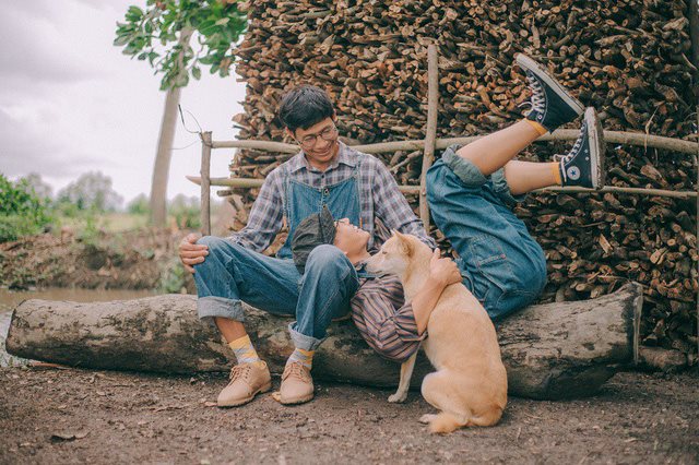 Cộng đồng mạng xuýt xoa về bộ ảnh cha con đẹp như tranh