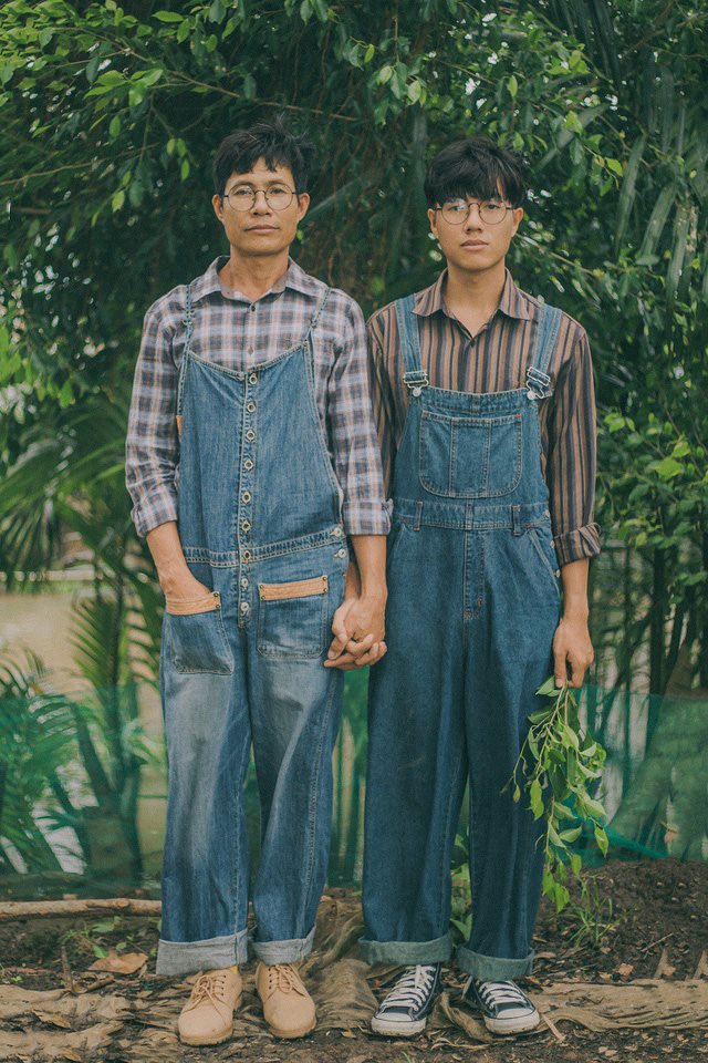 Cộng đồng mạng xuýt xoa về bộ ảnh cha con đẹp như tranh