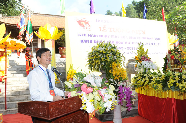 Lễ tưởng niệm 576 năm ngày mất của Anh hùng dân tộc Nguyễn Trãi