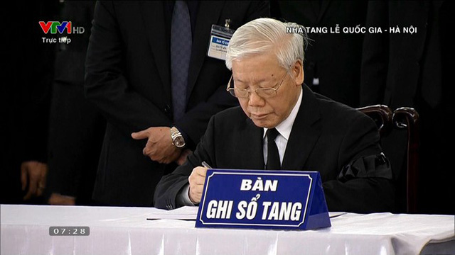 Lãnh đạo quốc tế viếng Chủ tịch nước Trần Đại Quang