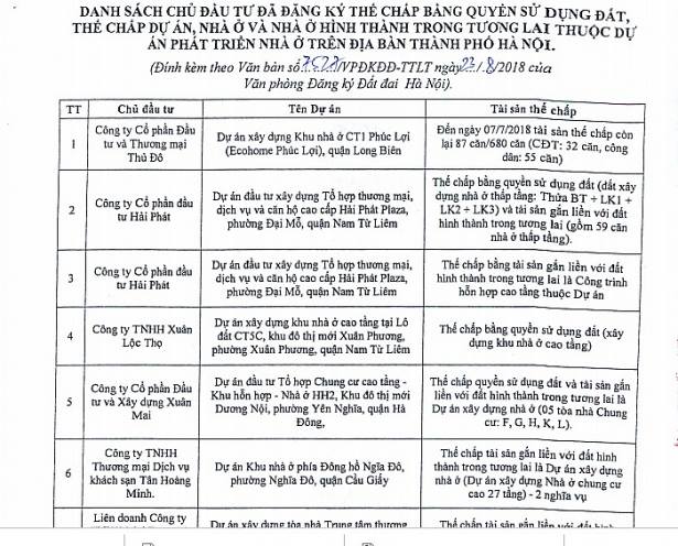 Tân Hoàng Minh cùng nhiều ông lớn BĐS đang thế chấp dự án ở ngân hàng