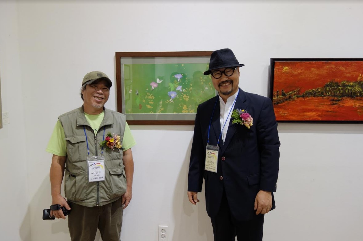 Ba nghệ sĩ Việt Nam tham dự triển lãm tranh quốc tế HANRYU tại Hàn Quốc