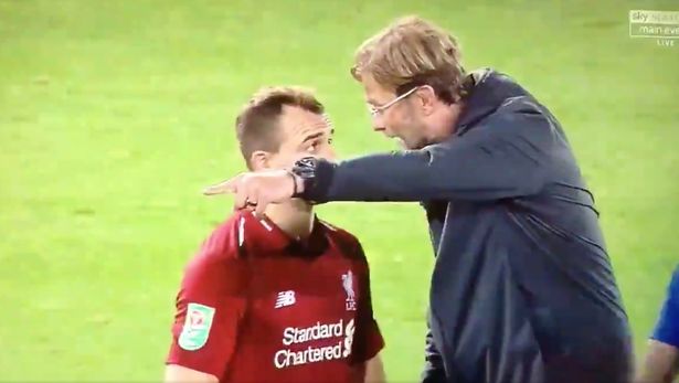 Klopp quát nạt Shaqiri sau thất bại trước Chelsea