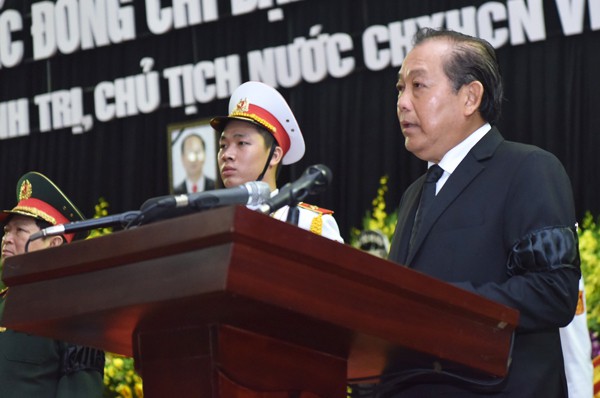 Chủ tịch nước Trần Đại Quang đã về với đất mẹ