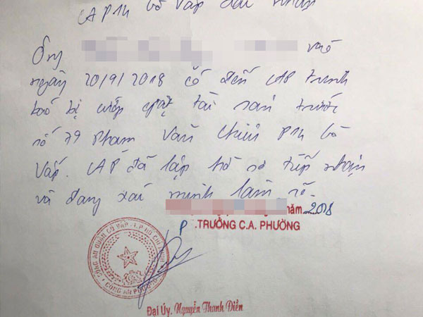 Hai vợ chồng trình báo bị cướp hơn 2 tỷ đồng sau khi bán đất