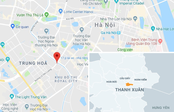 Hiện trường vụ khung sắt công trình rơi đè chết cô gái đi đường