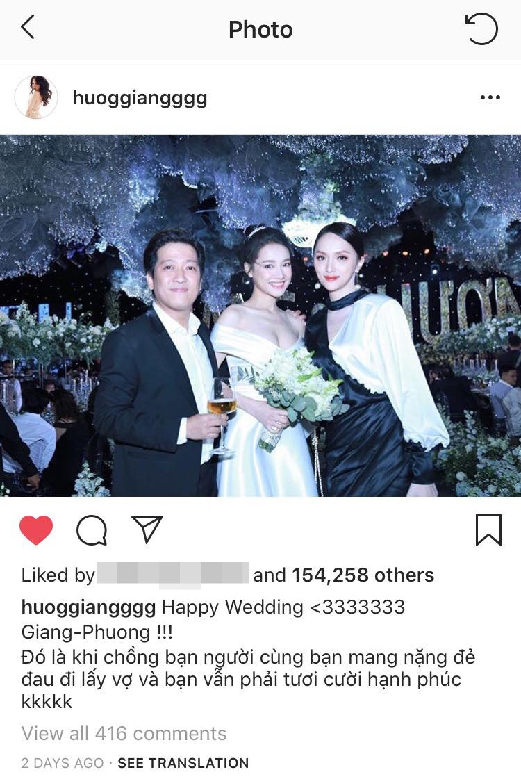 Hương Giang và Đức Phúc chúc mừng đám cưới Trường Giang - Nhã Phương: Mặn trong từng câu chữ!