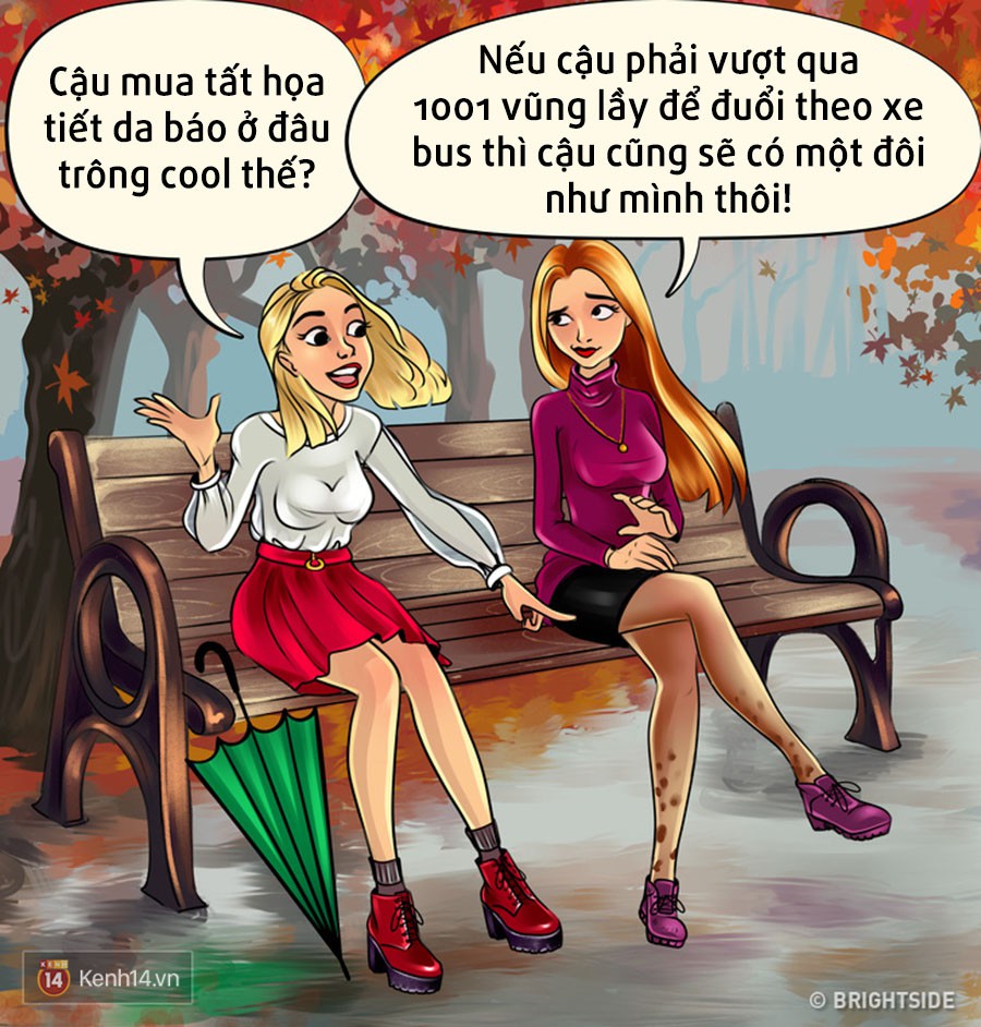 Mùa thu trong tưởng tượng của con gái và thực tế: Khác biệt và lắm rắc rối vô cùng!