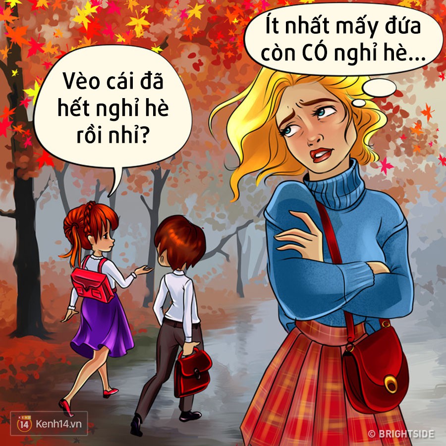 Mùa thu trong tưởng tượng của con gái và thực tế: Khác biệt và lắm rắc rối vô cùng!