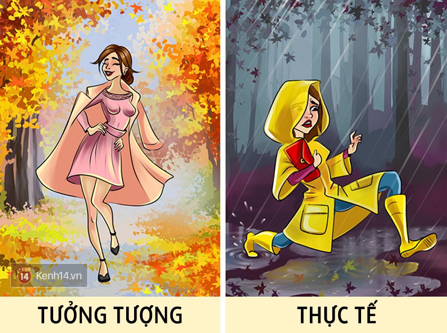 Mùa thu trong tưởng tượng của con gái và thực tế: Khác biệt và lắm rắc rối vô cùng!