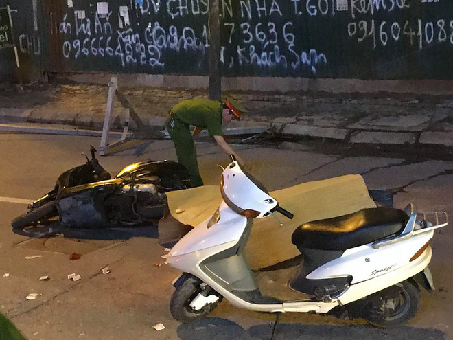 Cận cảnh nơi cần trục rơi xuống đường Lê Văn Lương khiến mẹ đơn thân tử vong