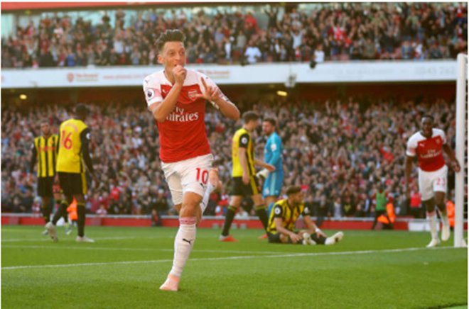 Vượt qua Watford, Arsenal hiện diện trong Top 4