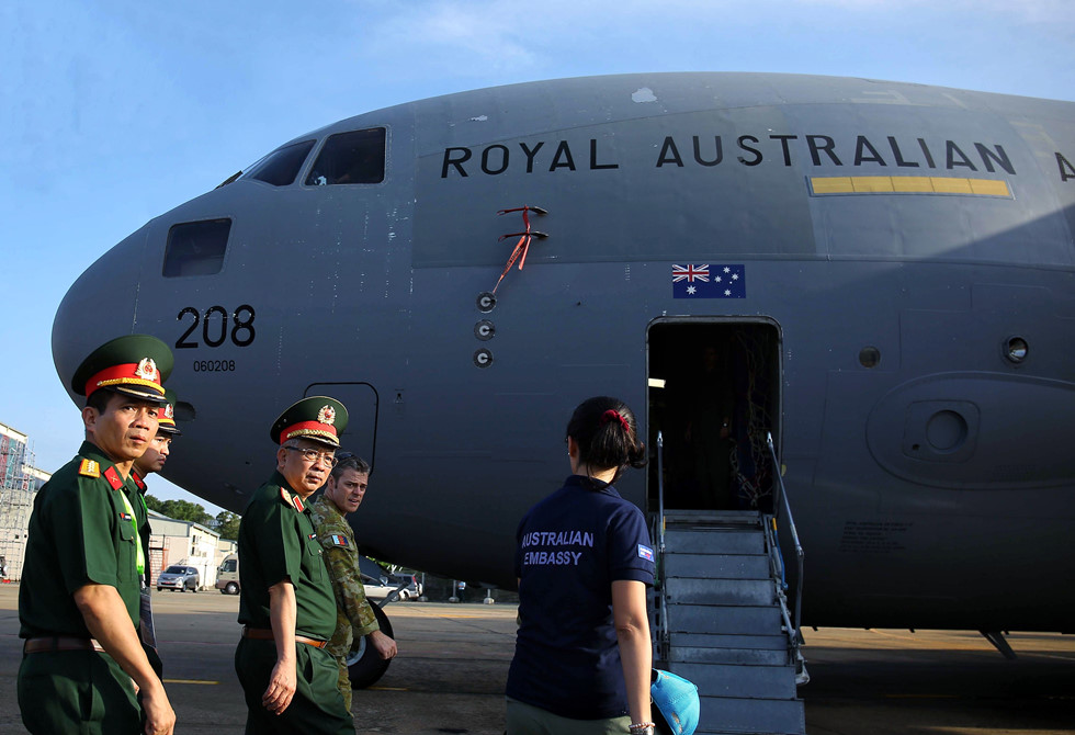 Máy bay vận tải khủng C-17 đến TP.HCM đưa nhân viên gìn giữ hòa bình VN tới Nam Sudan