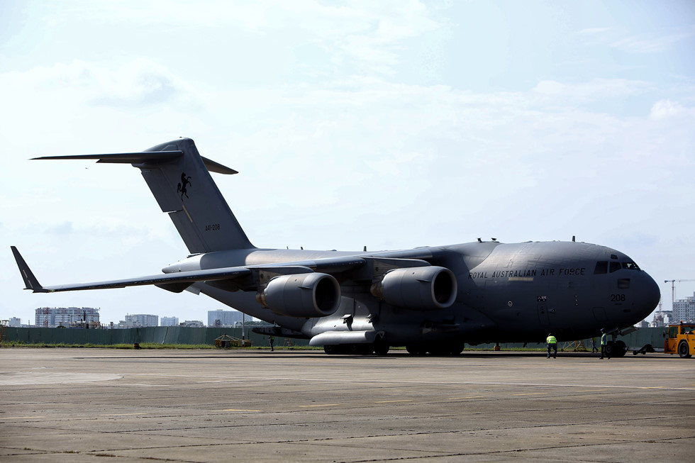 Máy bay vận tải khủng C-17 đến TP.HCM đưa nhân viên gìn giữ hòa bình VN tới Nam Sudan