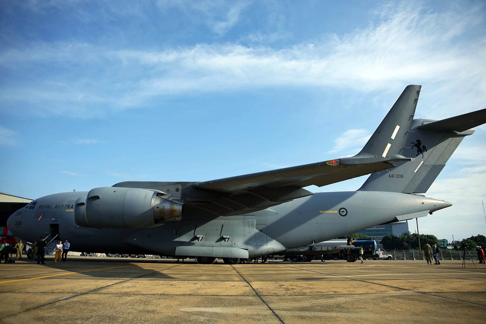 Máy bay vận tải khủng C-17 đến TP.HCM đưa nhân viên gìn giữ hòa bình VN tới Nam Sudan