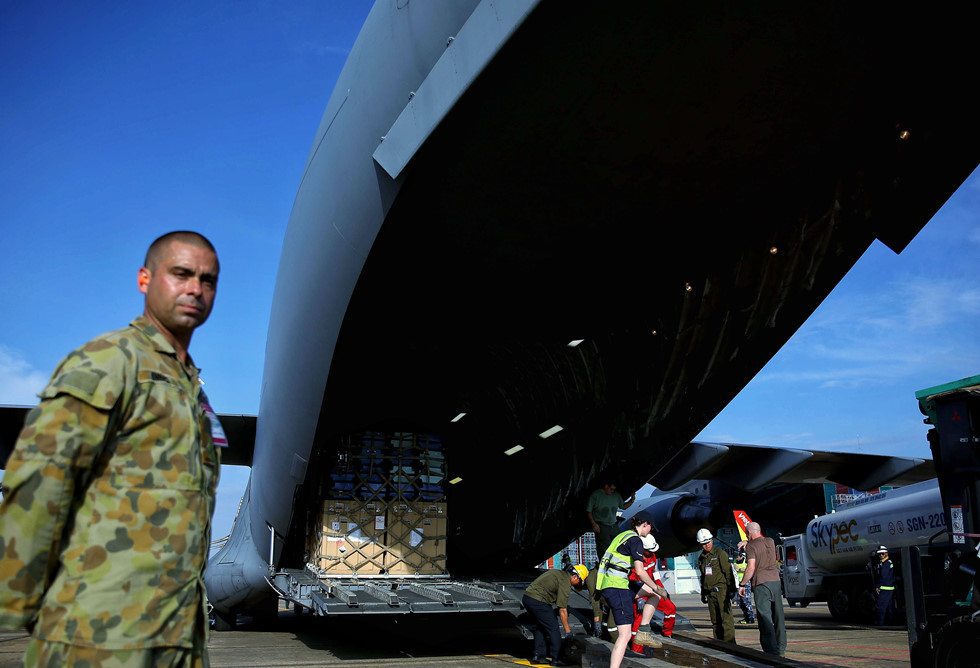 Máy bay vận tải khủng C-17 đến TP.HCM đưa nhân viên gìn giữ hòa bình VN tới Nam Sudan