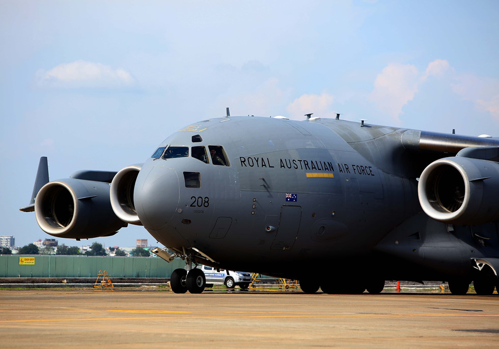 Máy bay vận tải khủng C-17 đến TP.HCM đưa nhân viên gìn giữ hòa bình VN tới Nam Sudan