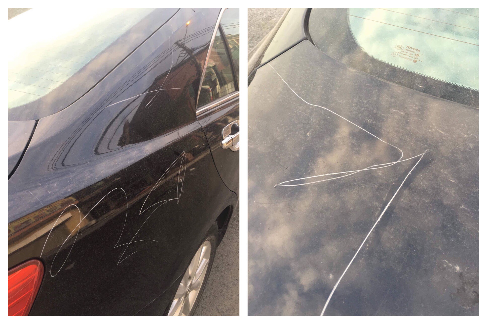 Kiều nữ lén cào xước ô tô Camry bị xử lý thế nào?