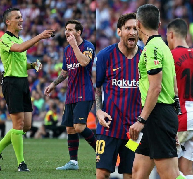 Messi đã dằn mặt trọng tài trên sân như thế nào?