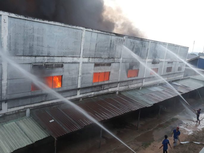 Bình Dương: Cháy lớn ở công ty gỗ T.G