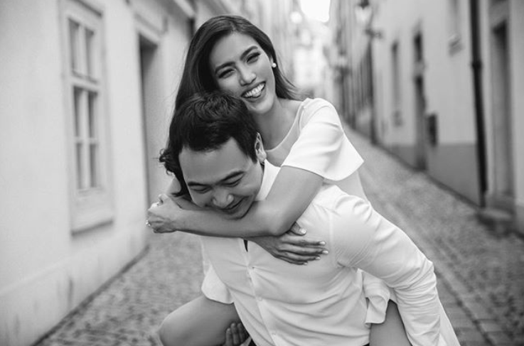Hé lộ ảnh cưới ngọt ngào, giản dị chụp ở Paris của Lan Khuê và ông xã đại gia trước ngày trọng đại