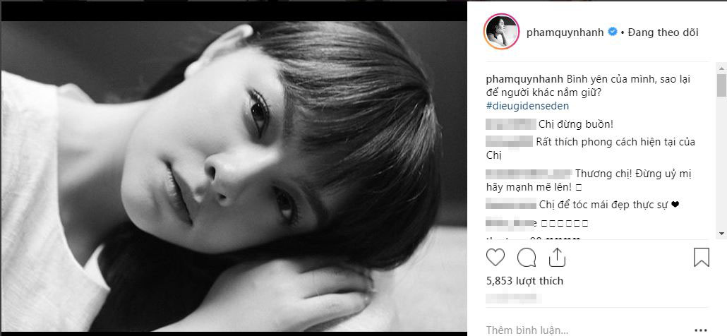 Phạm Quỳnh Anh trải lòng: Bình yên của mình, sao lại để người khác nắm giữ