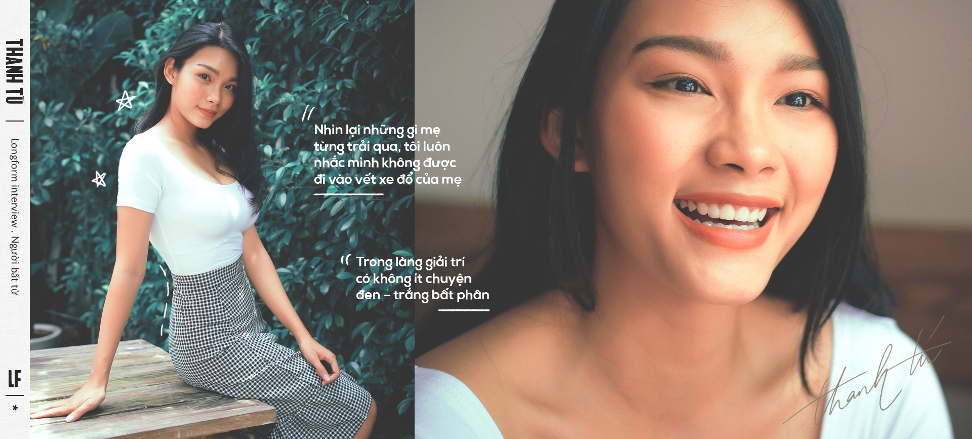 Diễn viên Thanh Tú: Không muốn đi vào vết xe đổ của mẹ Kiều Trinh