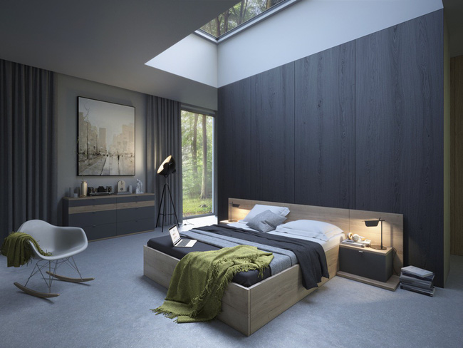 Những căn phòng sáng bừng lên trông thấy chỉ nhờ có cửa sổ