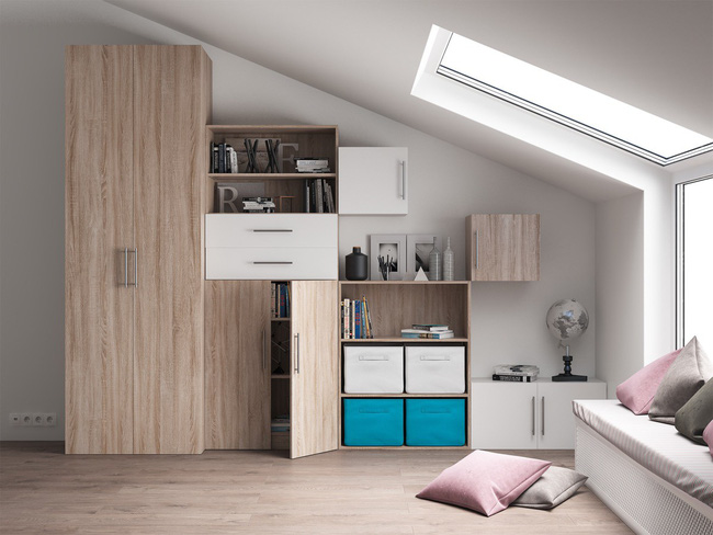 Những căn phòng sáng bừng lên trông thấy chỉ nhờ có cửa sổ