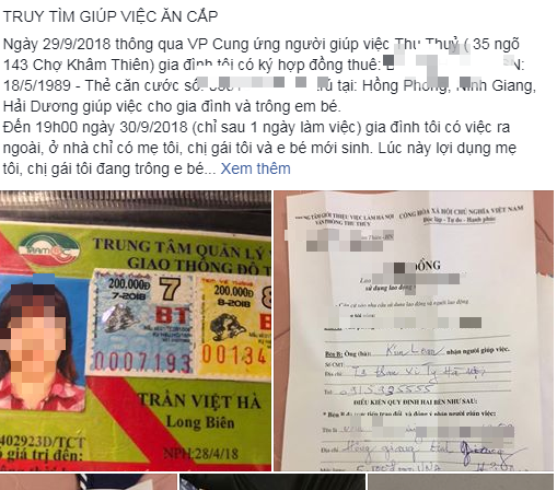 Hà Nội: Mất đồng hồ Rolex gần 270 triệu đồng sau khi thuê người giúp việc được một ngày