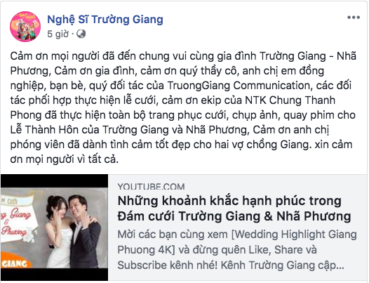 Hậu đám cưới Trường Giang - Nhã Phương, Nam Em lại bắt đầu quấy?