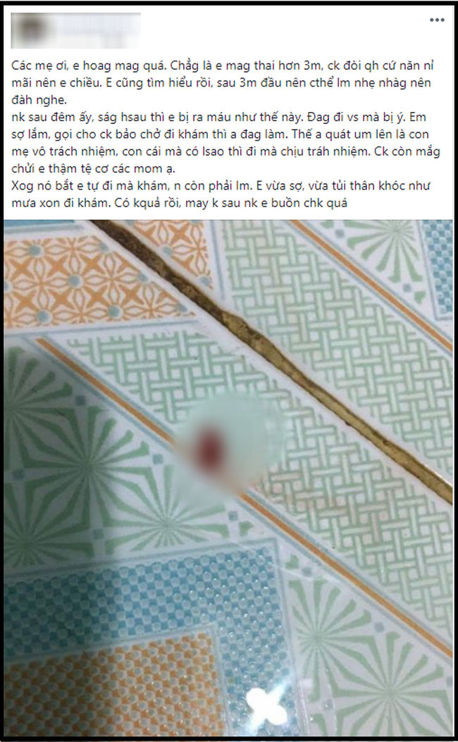 Đang bầu nhưng vẫn cố chiều chồng, tới khi động thai vợ trẻ lại nhận được câu trả lời chết điếng thế này