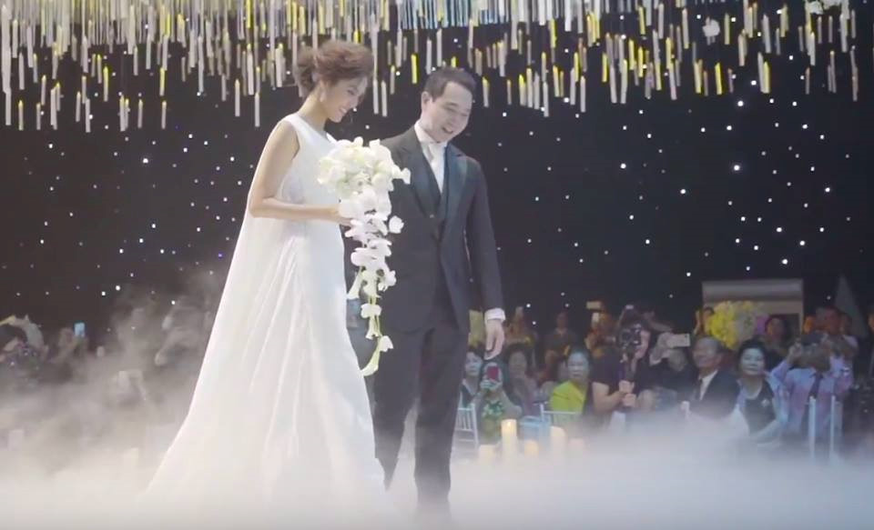 Lan Khuê và ông xã doanh nhân nhảy sôi động trong lễ cưới