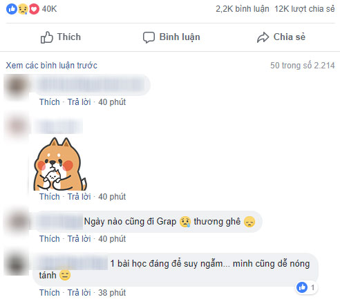 Đặt giao cơm qua Grabbike mà gọi tài xế nhiều lần không bắt máy, khách hàng đang tức giận bỗng chạnh lòng khi đọc tin nhắn: Xin lỗi, mình câm!