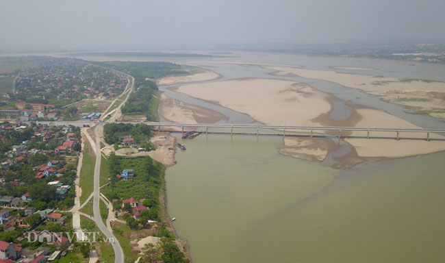 Toàn cảnh cầu 1.400 tỷ nối Hà Nội và Phú Thọ trước ngày thông xe