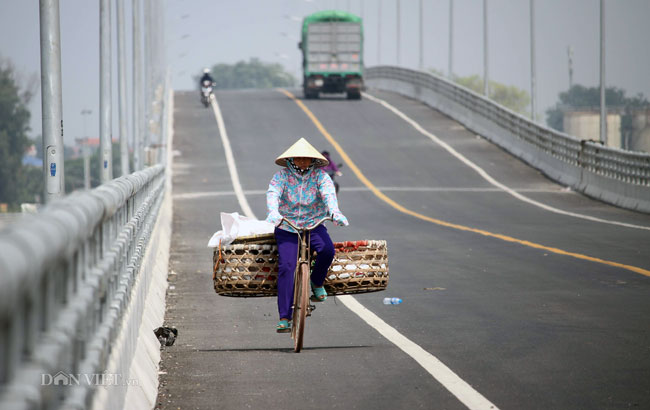 Toàn cảnh cầu 1.400 tỷ nối Hà Nội và Phú Thọ trước ngày thông xe