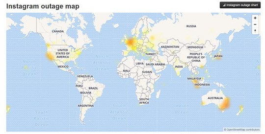Instagram bị sập trên toàn cầu