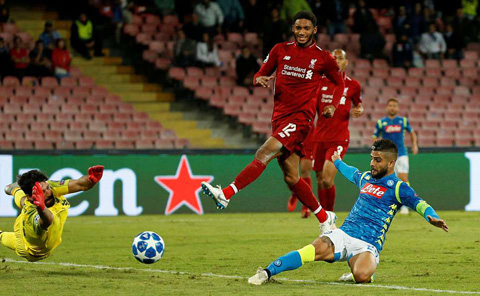 Ngã ngựa ở Napoli, Liverpool 3 trận không thắng