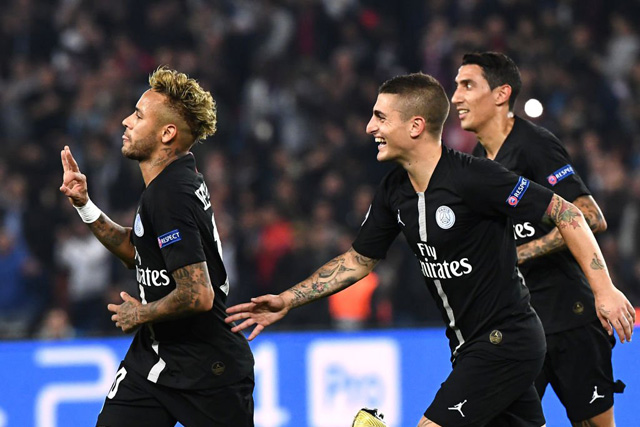 Neymar lập hat-trick, PSG nghiền nát Crvena Zvezda