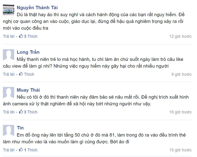 Chàng trai thả mũ bảo hiểm từ tầng 81: Đây chỉ là video dàn dựng