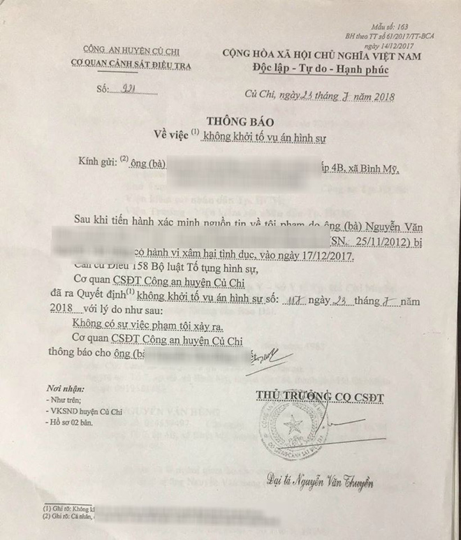 Nghi vấn bé gái 5 tuổi bị hàng xóm xâm hại tình dục nhiều lần